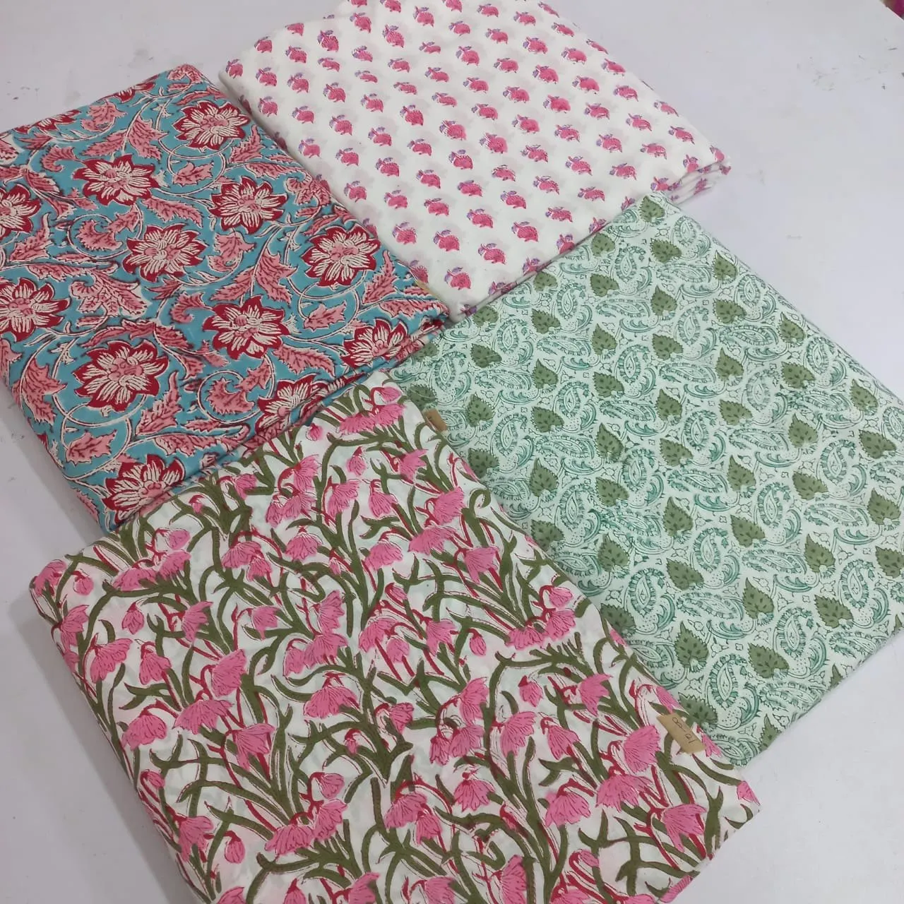 Cotton Printed Hand Block Printed Fabric