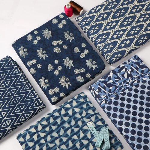 Cotton Sanganeri Block Printed Fabric
