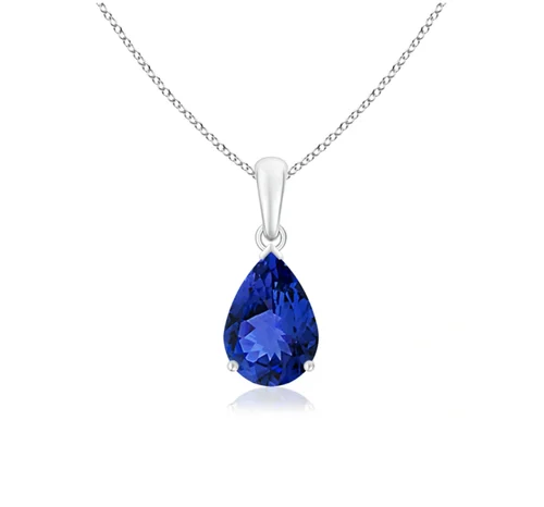 Genuine Tanzanite Gemstone Pendant for Women