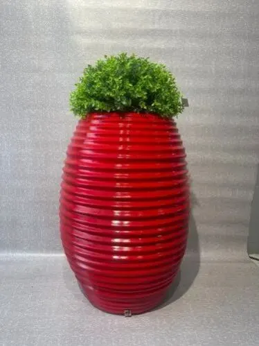 Image Glossy Fiber Flower Pot