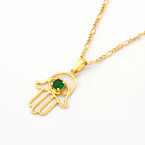 Hamsa Hand Sterling Silver Fashion Pendant