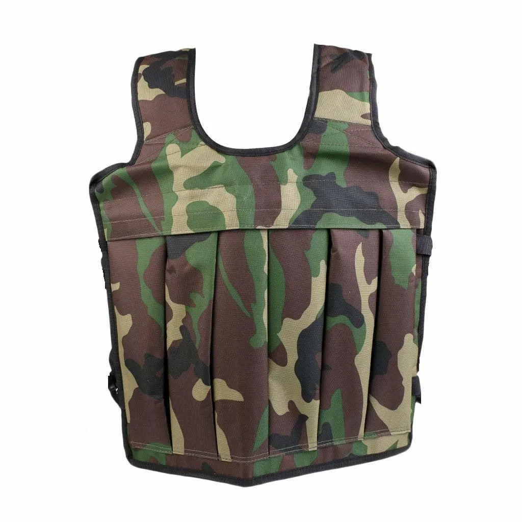 Image IRIS Fitness 12kg Weighted Vest Fixed Camouflage Military Jacket