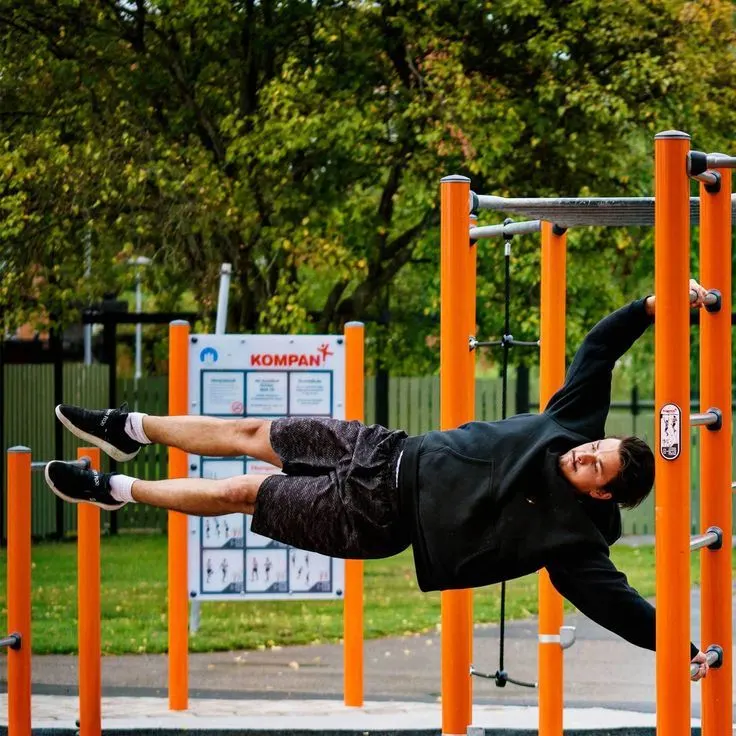 Image Iron Polished Outdoor Fitness Equipments, Color : Black, Orange