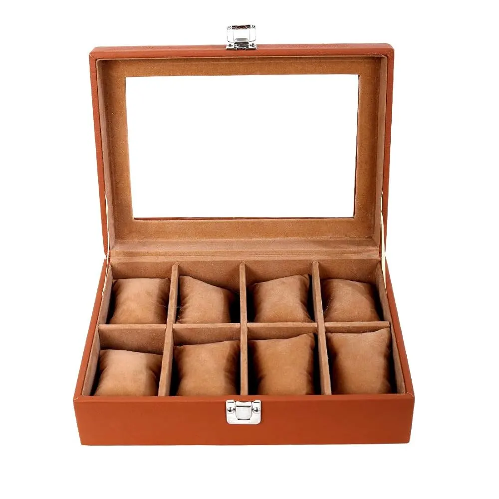 Luxury 8 Watches Storage Wooden Box