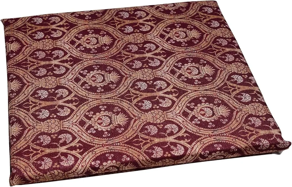Image Maroon Printed Cotton Fabric Ethnic Wear for Garments