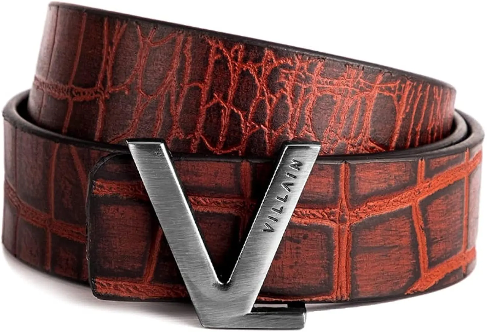 Mens Printed Designer Leather Belt