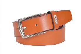 Image Mens Tan Plain Leather Belt