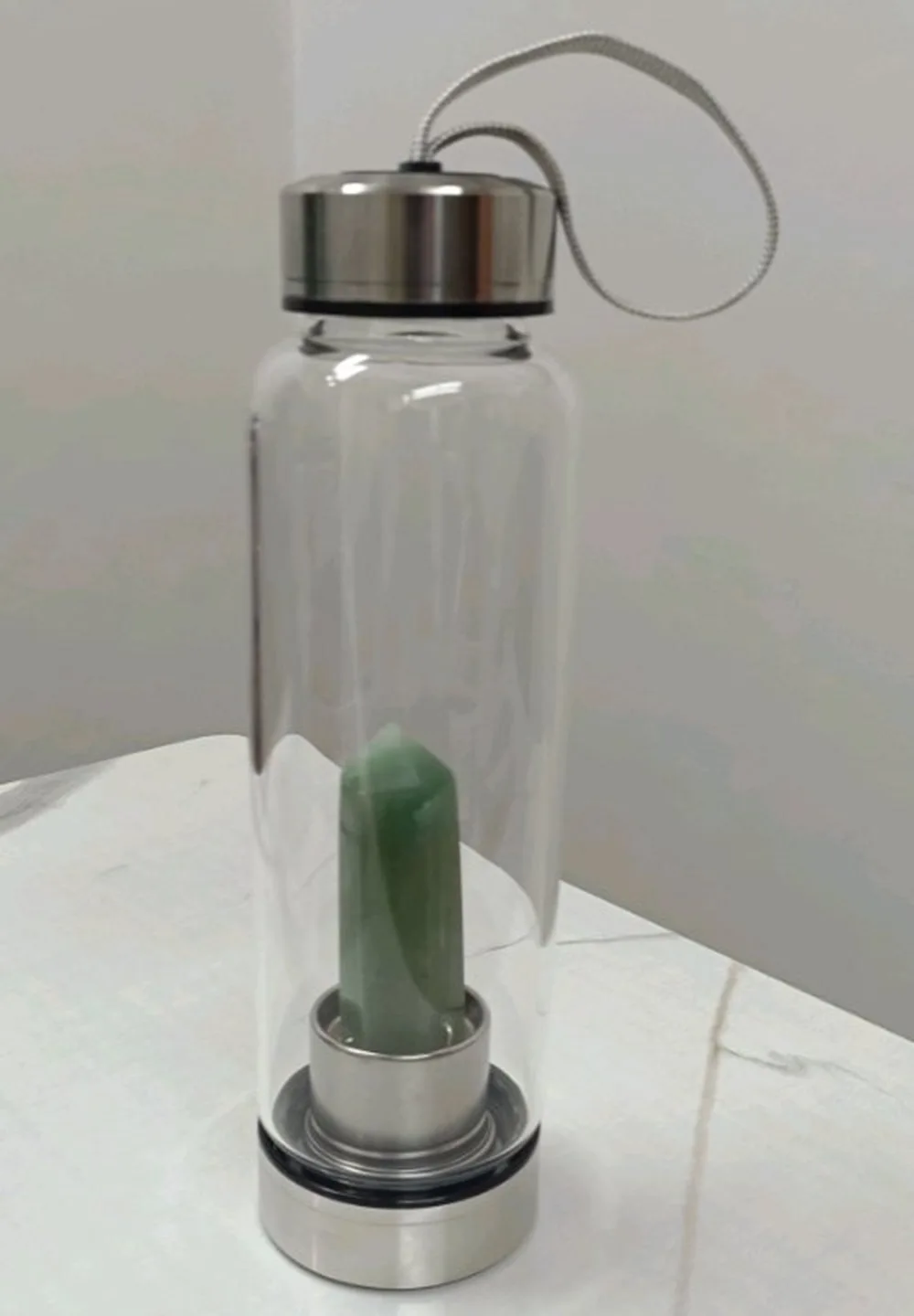 Image Natural Green Aventurine Gemstone Elixir Bottle