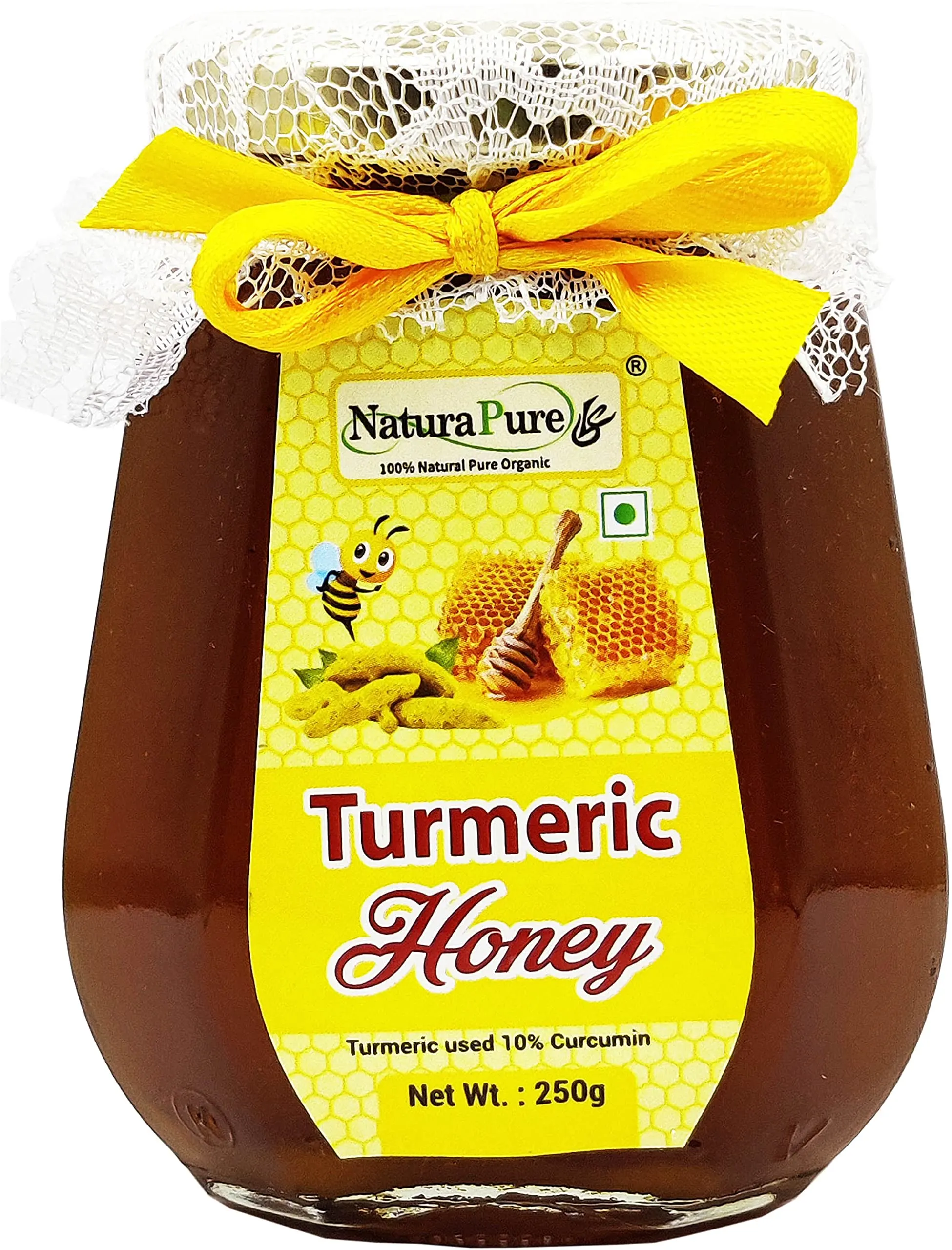 Image Naturapure Ls - Raw 100% Pure Natural Turmeric Infused Forest Honey-delicious And Ant-oxidant Honey.