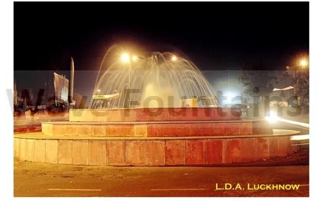Image Polished Sandstone LED Outdoor Water Fountain, Design : Modern