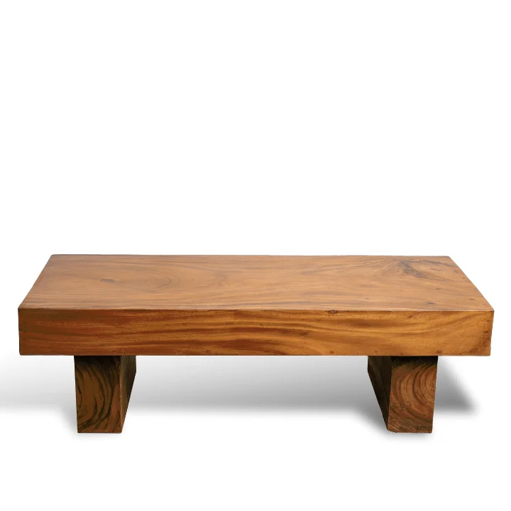 Image Rectangular Jungle Wood Coffee Table