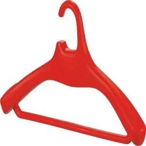 Image Red Plastic Clothes Hanger