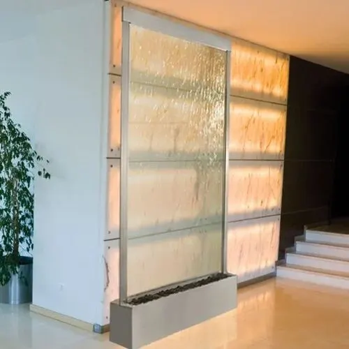 Image RWT Glass Water Screen Fountain