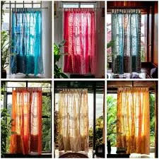 Image Silk Patchwork Curtain Fabric, For Home Decor, Packaging Type : Plastic Bag