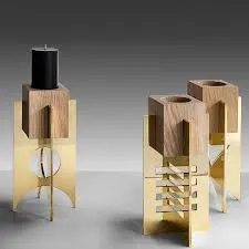 Image Stellar Wooden Candle Holder