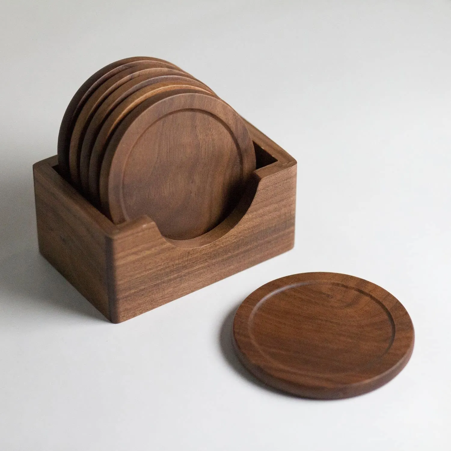 Stellar Wooden Coaster With Holder