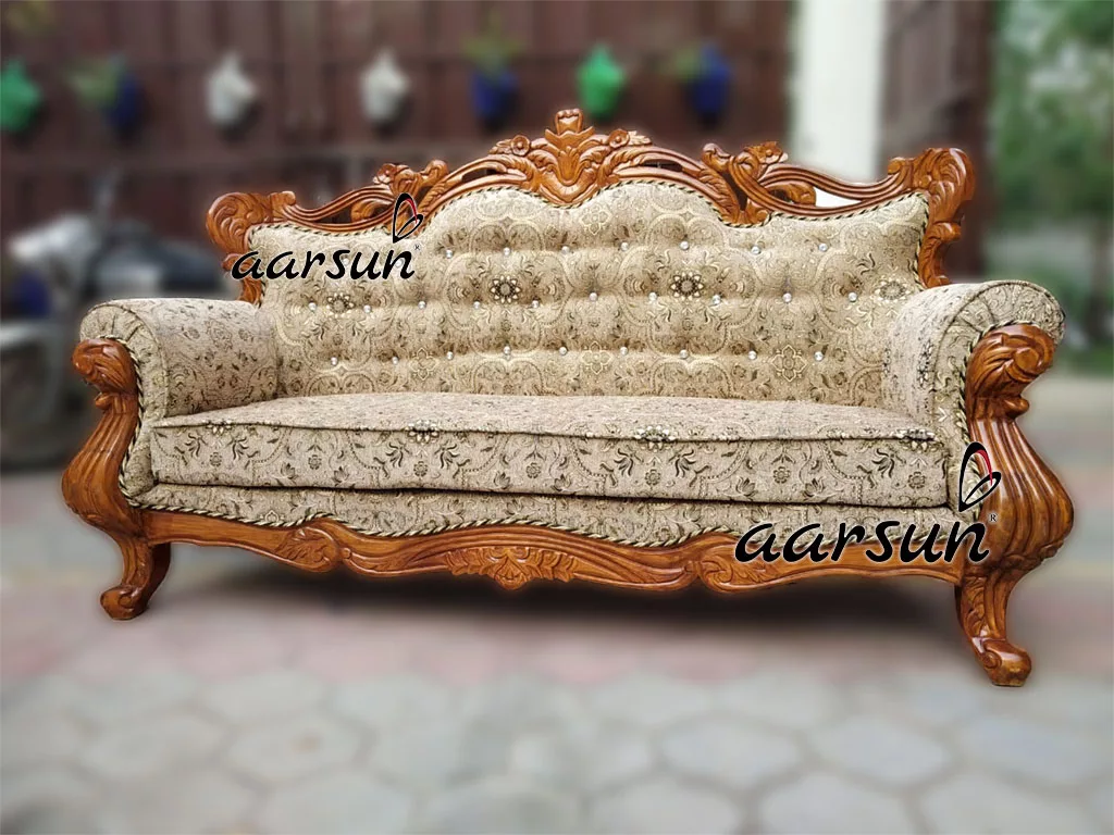 Traditional Wooden Sofa Set