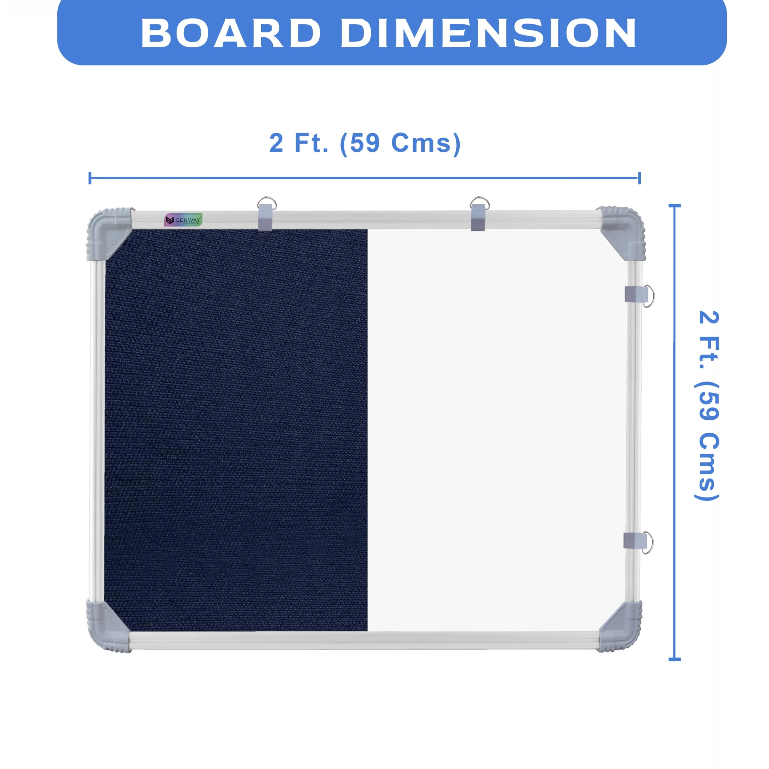 Image White Board & Blue Notice Board Combo
