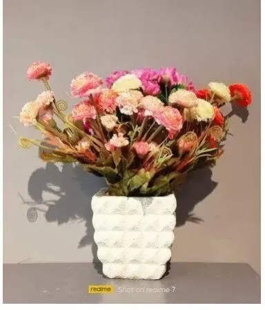 Image White FRP Flower Pot