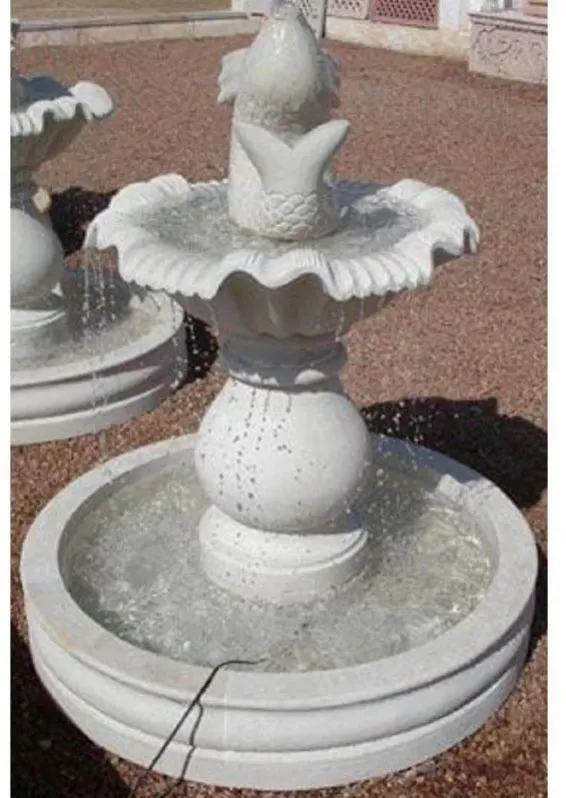 Image White Sandstone Garden Water Fountain
