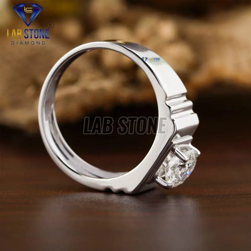 Image 1.24 TDW Round Cut Diamond White Gold Ring