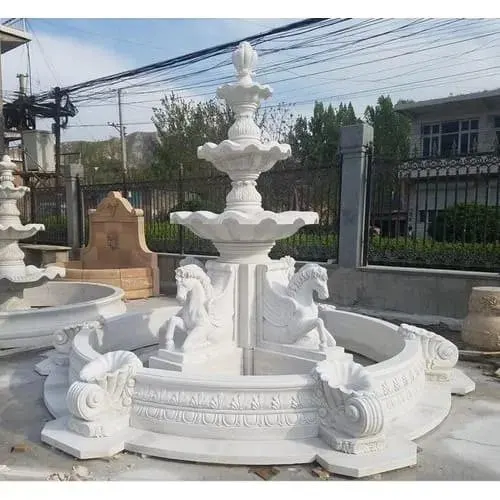 Image 50Hz Polished Decorative Stone Fountain, Power : 250W