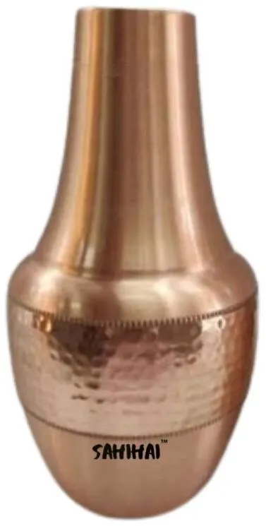 Image Brown Hammered Copper Veda Sugar Pot