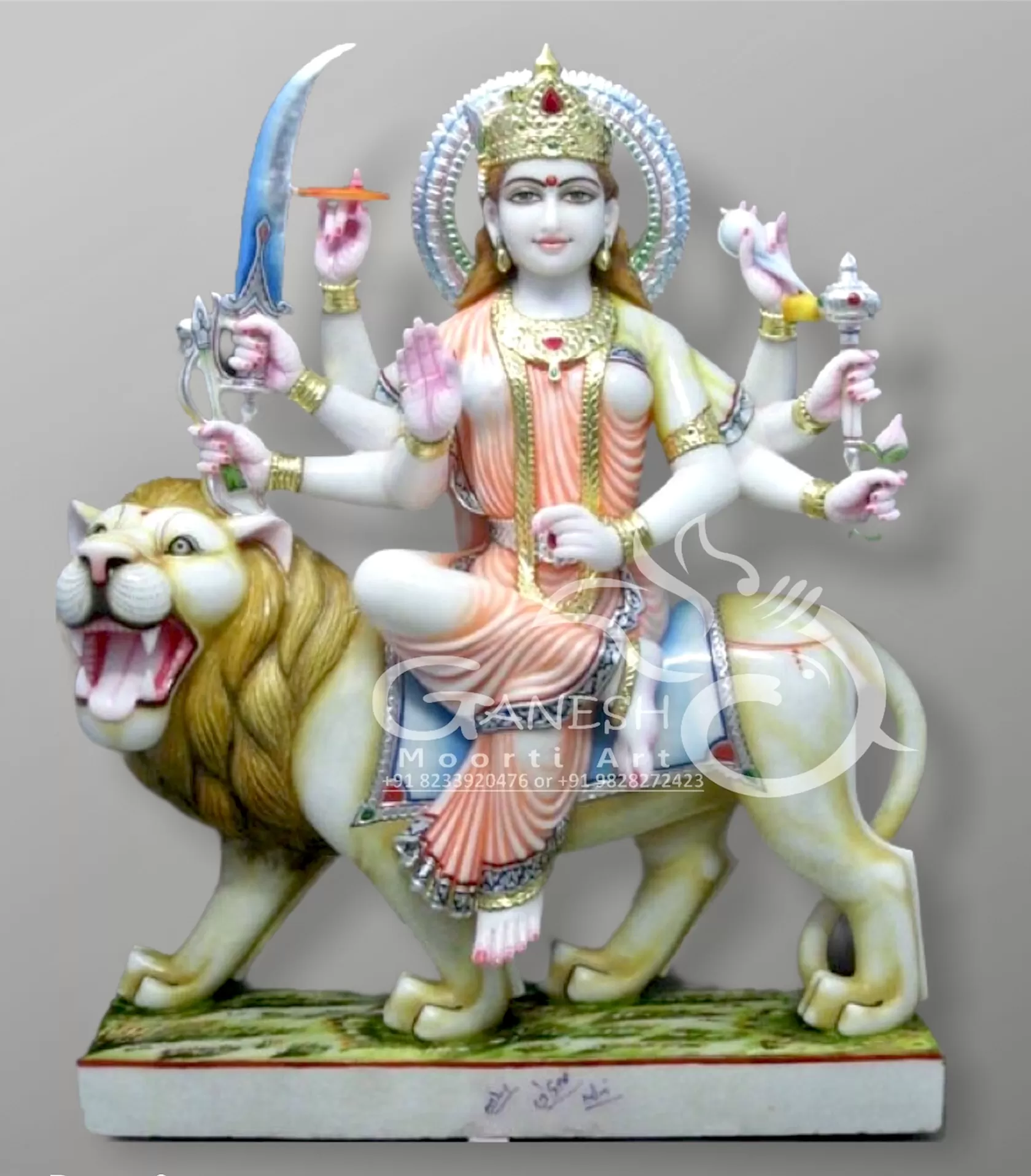 Image Marble Durga Statue