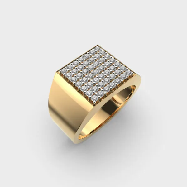 Image Mens Diamond Gold Rings