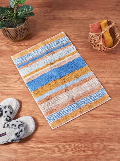 Multicolor Cotton Bath Mat