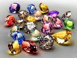 Image Multicolor Uncut Diamond Beads