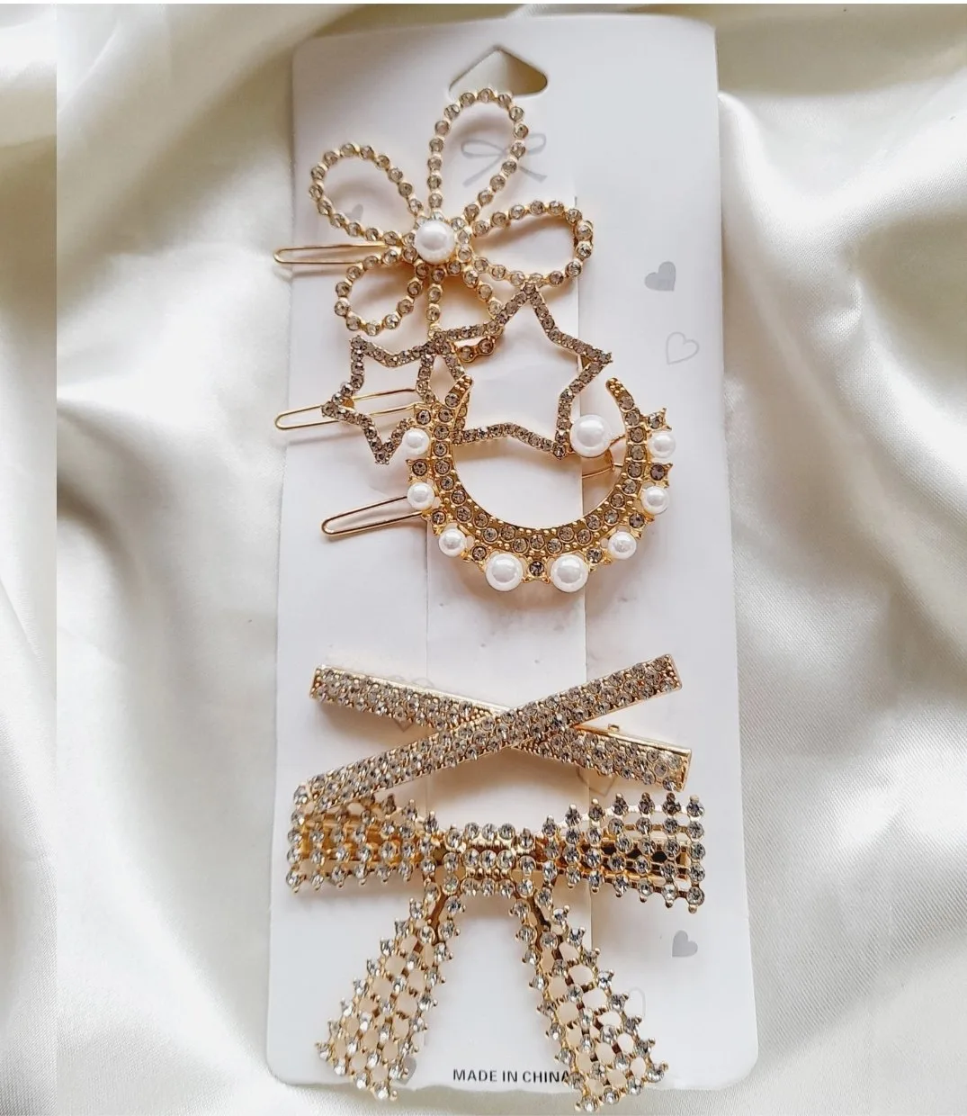 Plastic Korean Hair Clip, Work : Stone