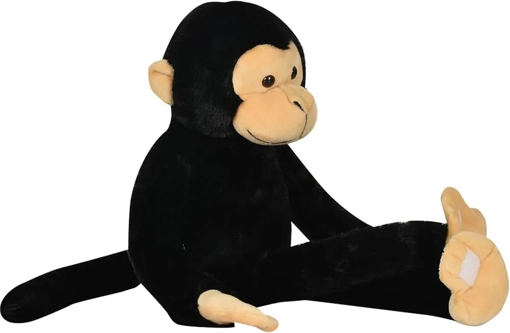 Image Plush Huggable Monkey Soft Toy, Color : Black For Kid Playing
