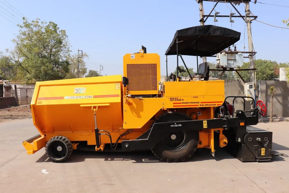 Image Semi-Automatic Cement Road Paver Machine, Voltage : 3 Phase 440v