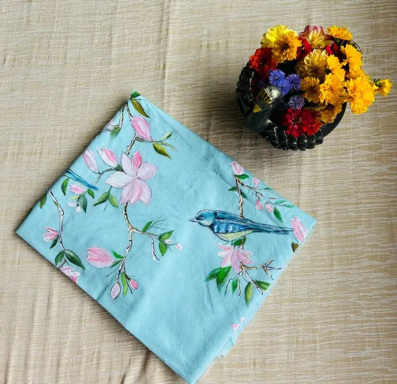 Image Threadrootstory Hand Painted Kurta