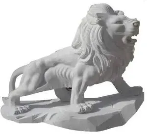 Image White Marble Animal Statue, Packaging Type : Carton Box