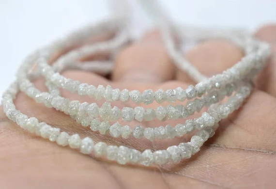 Image White Uncut Diamond Beads