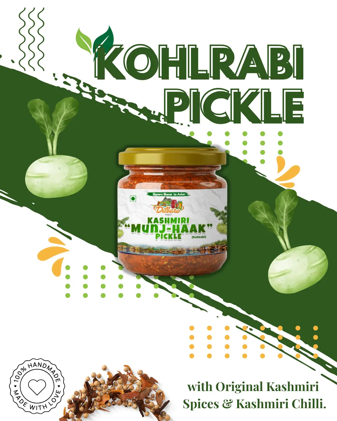 Image Kashmiri Munj Haak Pickle