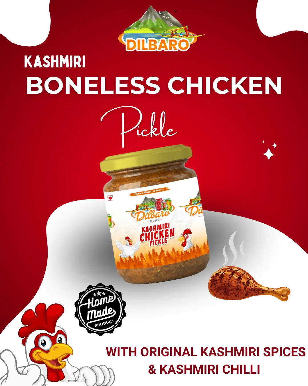 Image Kashmiri Boneless Chicken Pickle