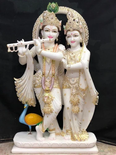 Image Marble Radha Krishna Statue