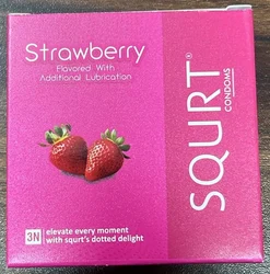SQURT STRAWBERRY DOTTED CONDOM