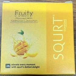 SQURT FRUTIY DOTTED CONDOM