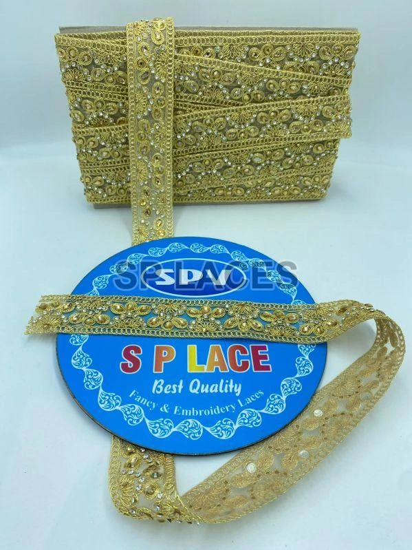 Image Stone Work Embroidery Lace