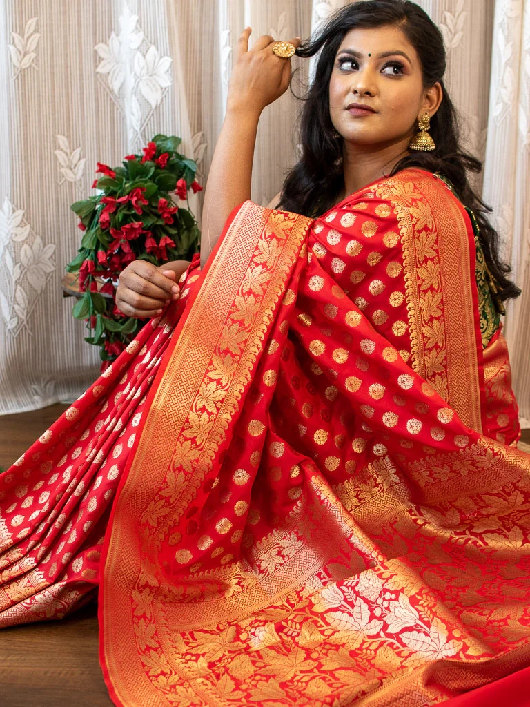 Image Banarasi Katan Silk Saree