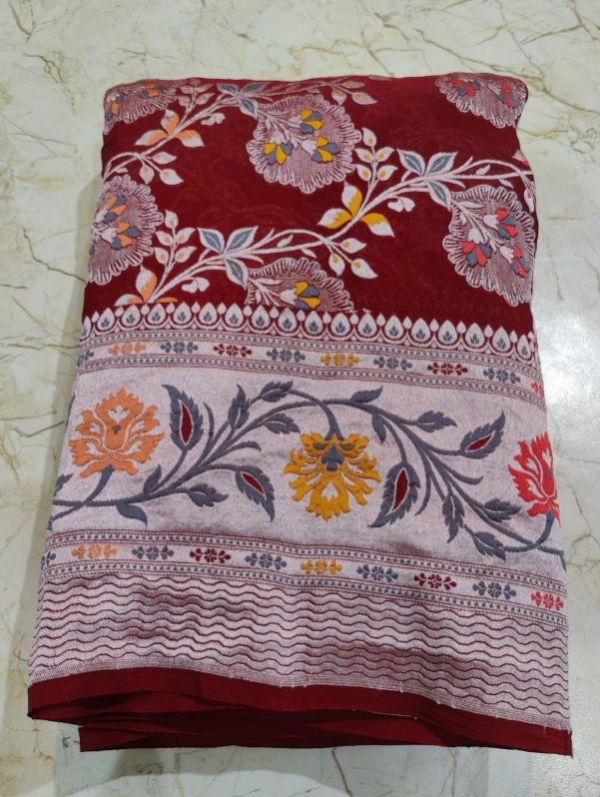 Image Banarasi Pure Khaddi Alfi Georgette Saree