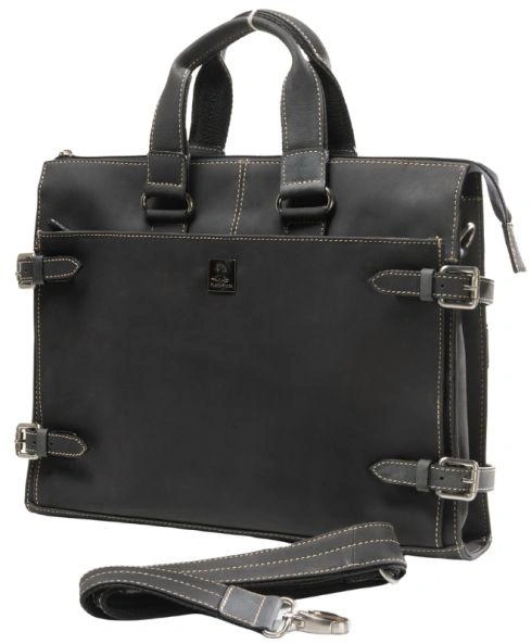 Black Leather Laptop bag