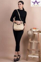 Image Brown Jute Sling Bag