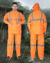 Fluorescent Reflective Raincoats