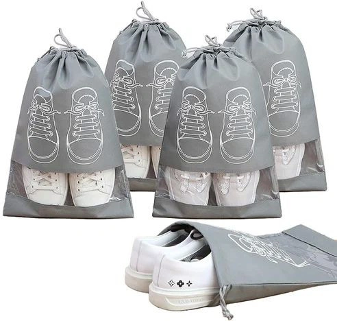 Non Woven Shoes Bag, Color : Grey